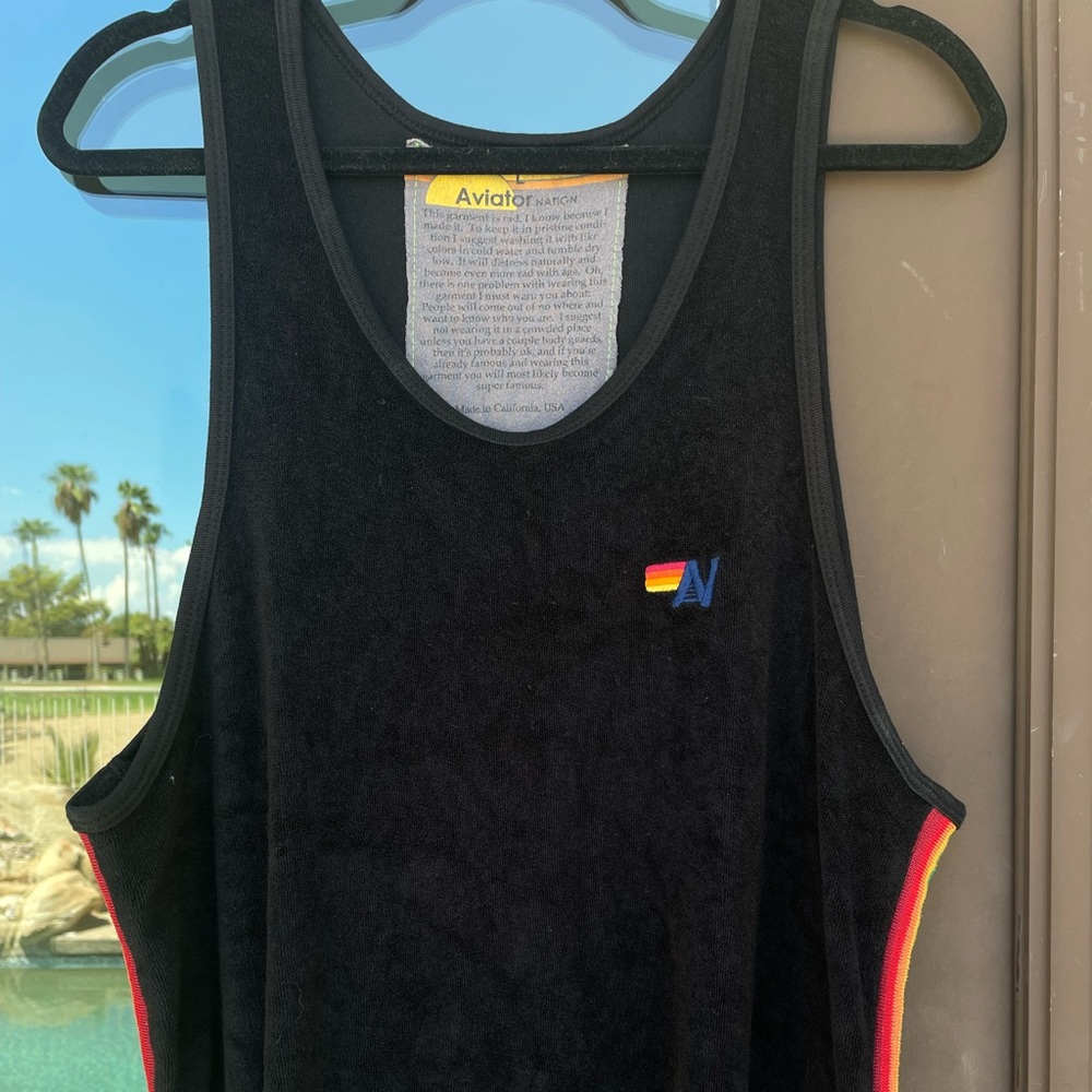 Aviator Nation Terry Tank Top Size L